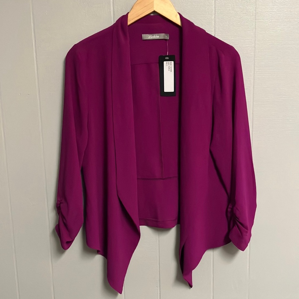 2 Sable Blazer Large Magenta NWT New With Tags